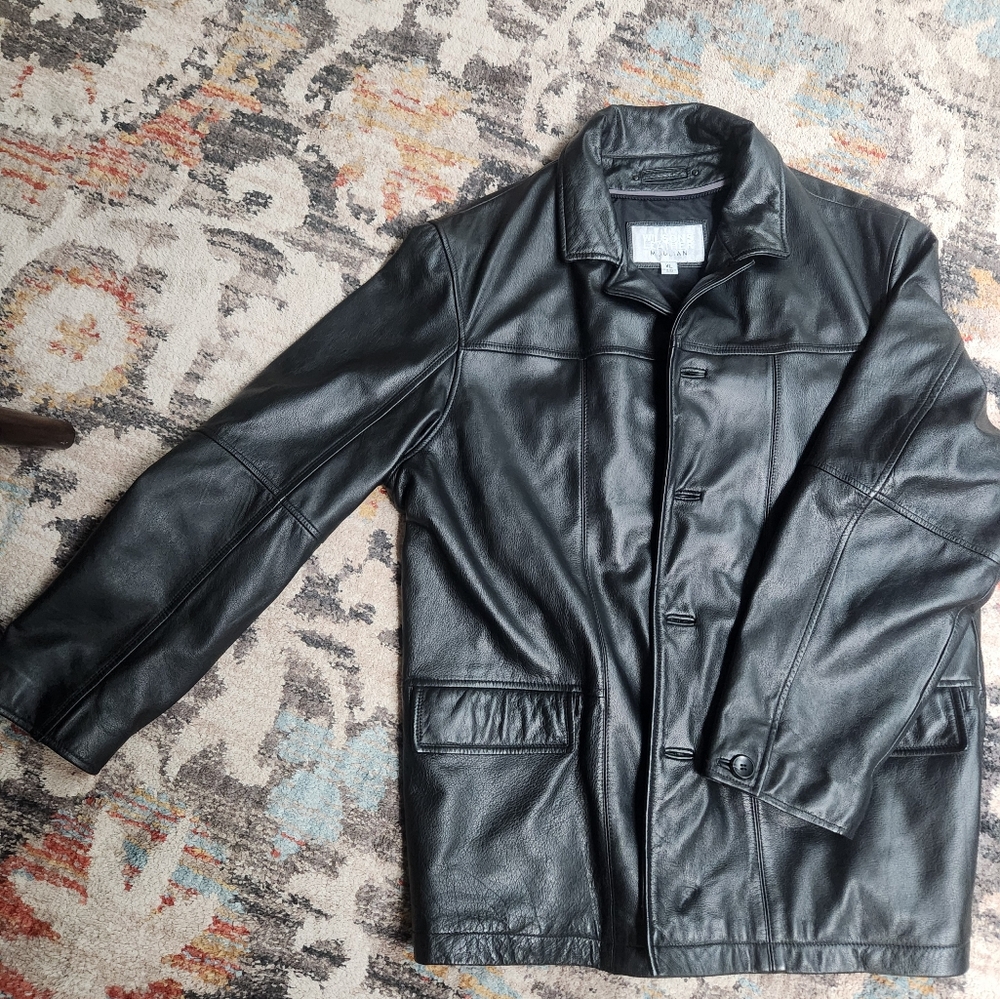 Wilsons Leather Black Trench Coat - WILSON'S LEATHER - XL
